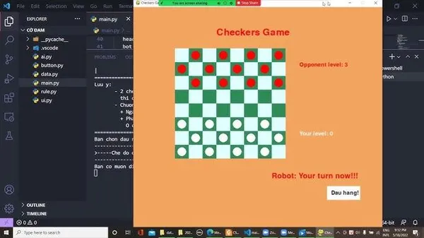 game trí tuệ - Cờ Đam (Checkers)