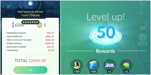 Pokémon Go - Experience Points (XP)