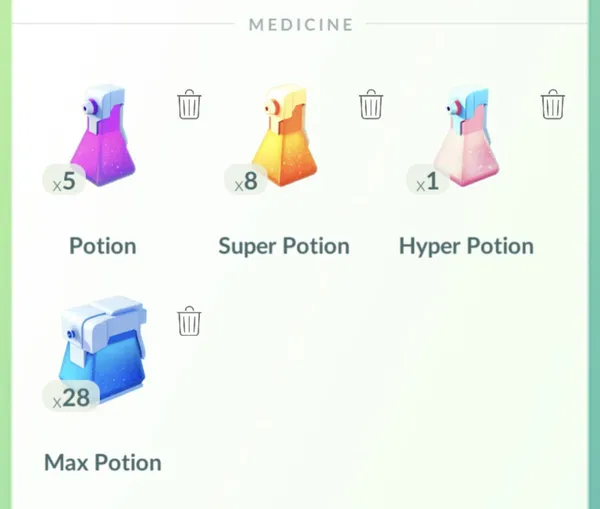 Pokémon Go - Potions